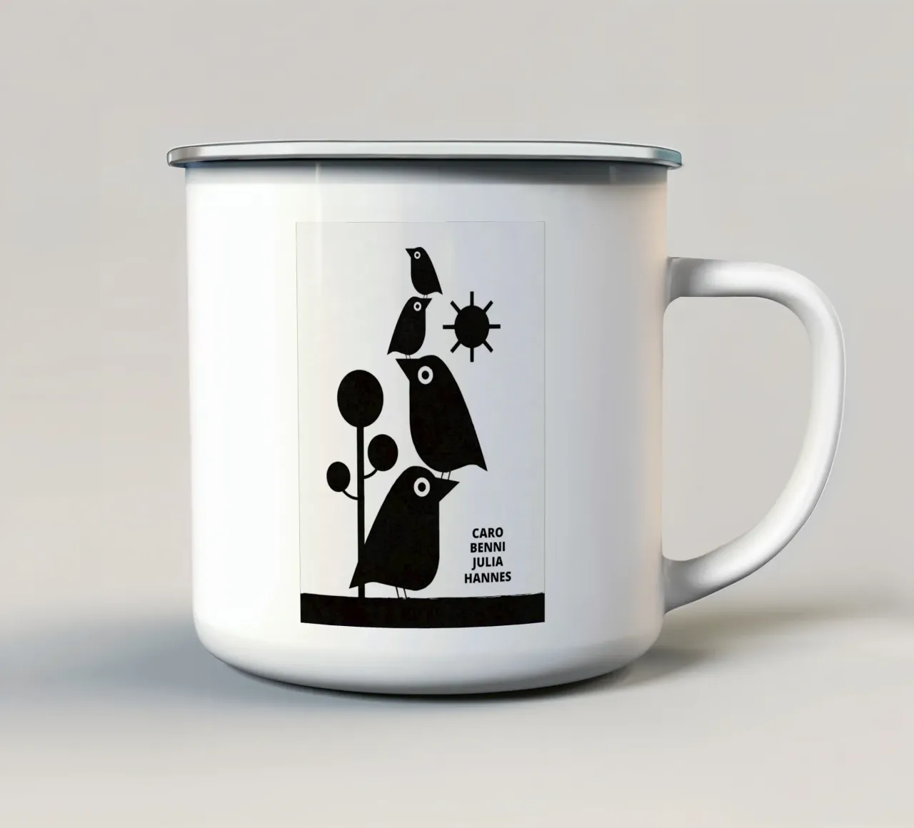 We are Family tazza in smalto da lazydaypaper