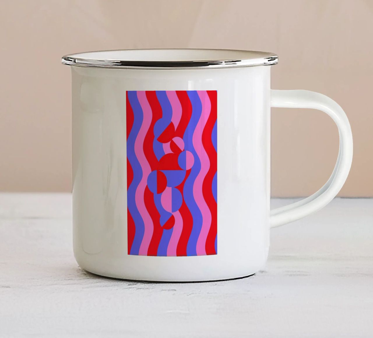 Wavy Feels tazza in smalto da La Come Di
