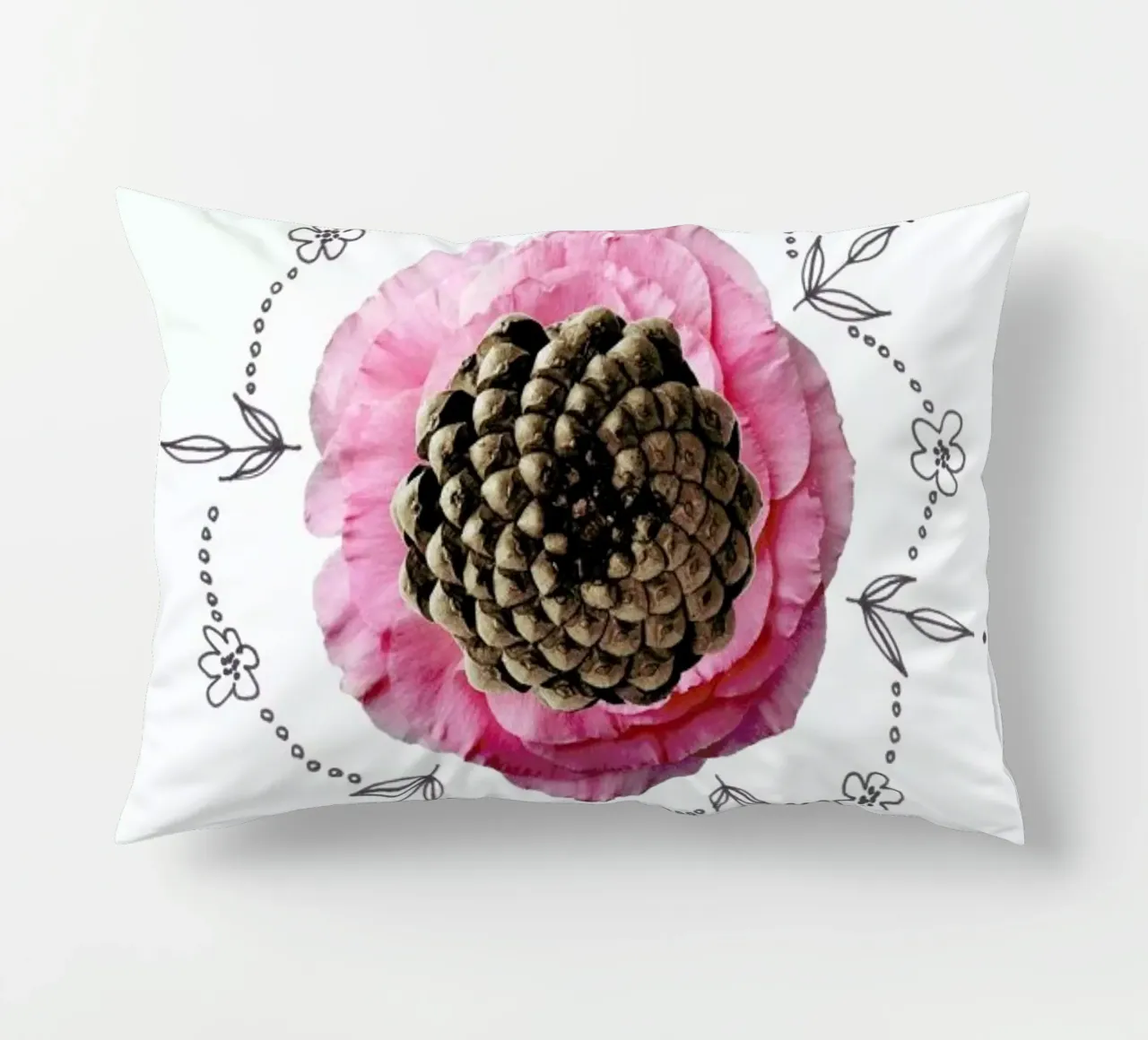 Pine Cone Collage cuscino da Miles of Light