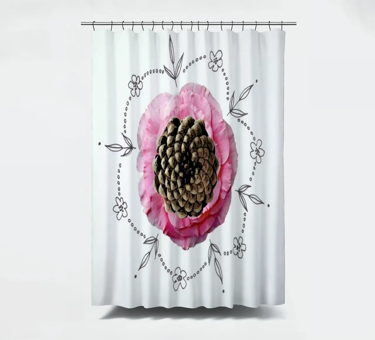 Pine Cone Collage tenda da doccia da Miles of Light