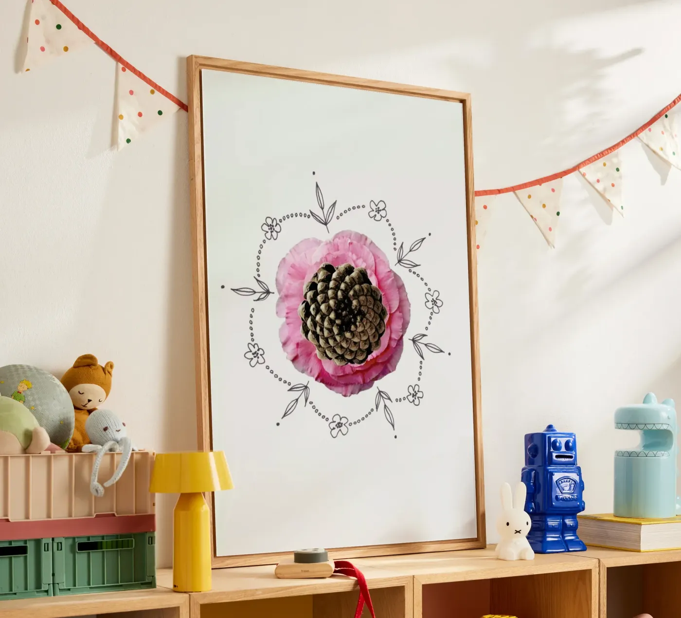 Pine Cone Collage plexiglass da Miles of Light