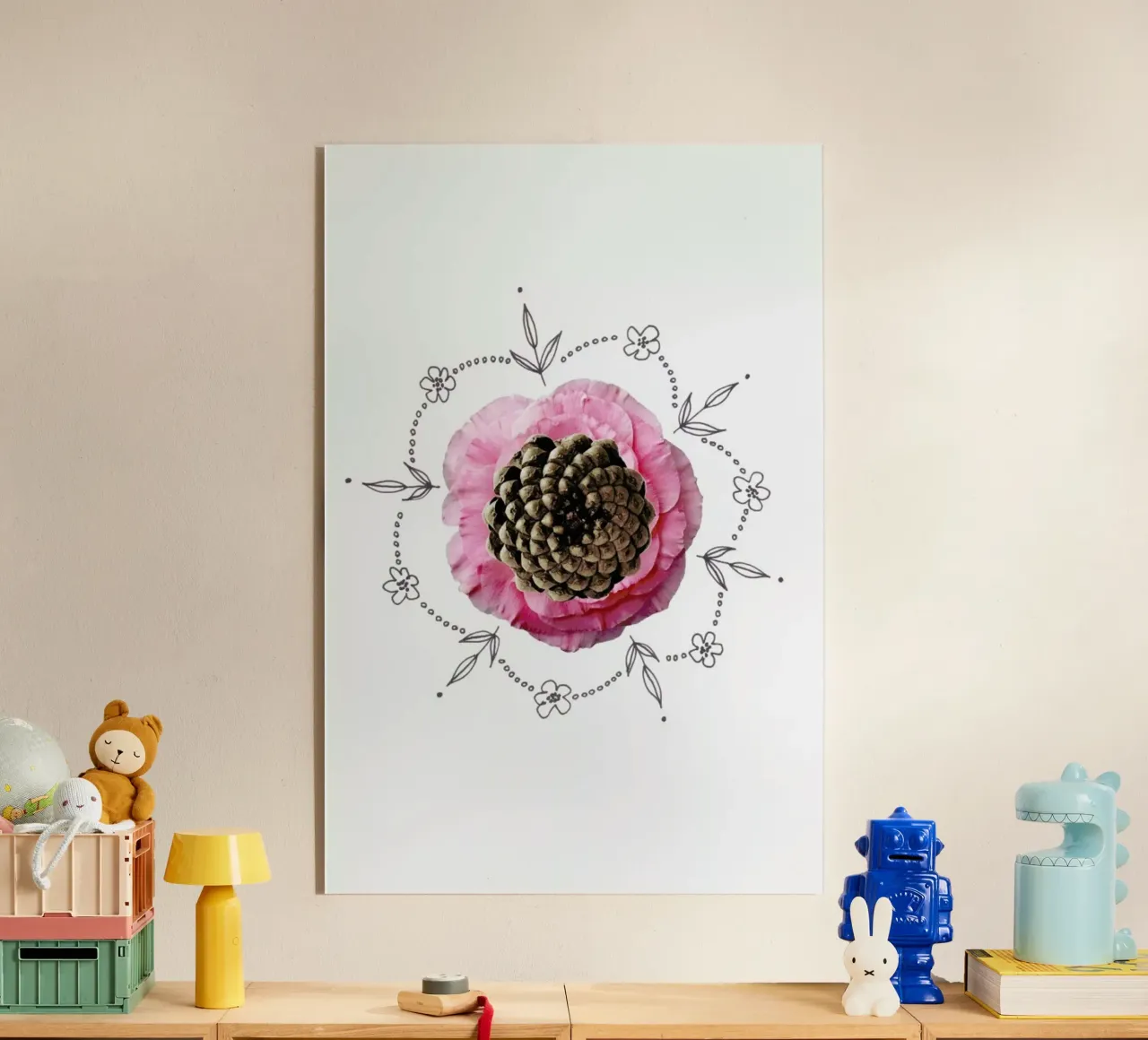 Pine Cone Collage plexiglass da Miles of Light