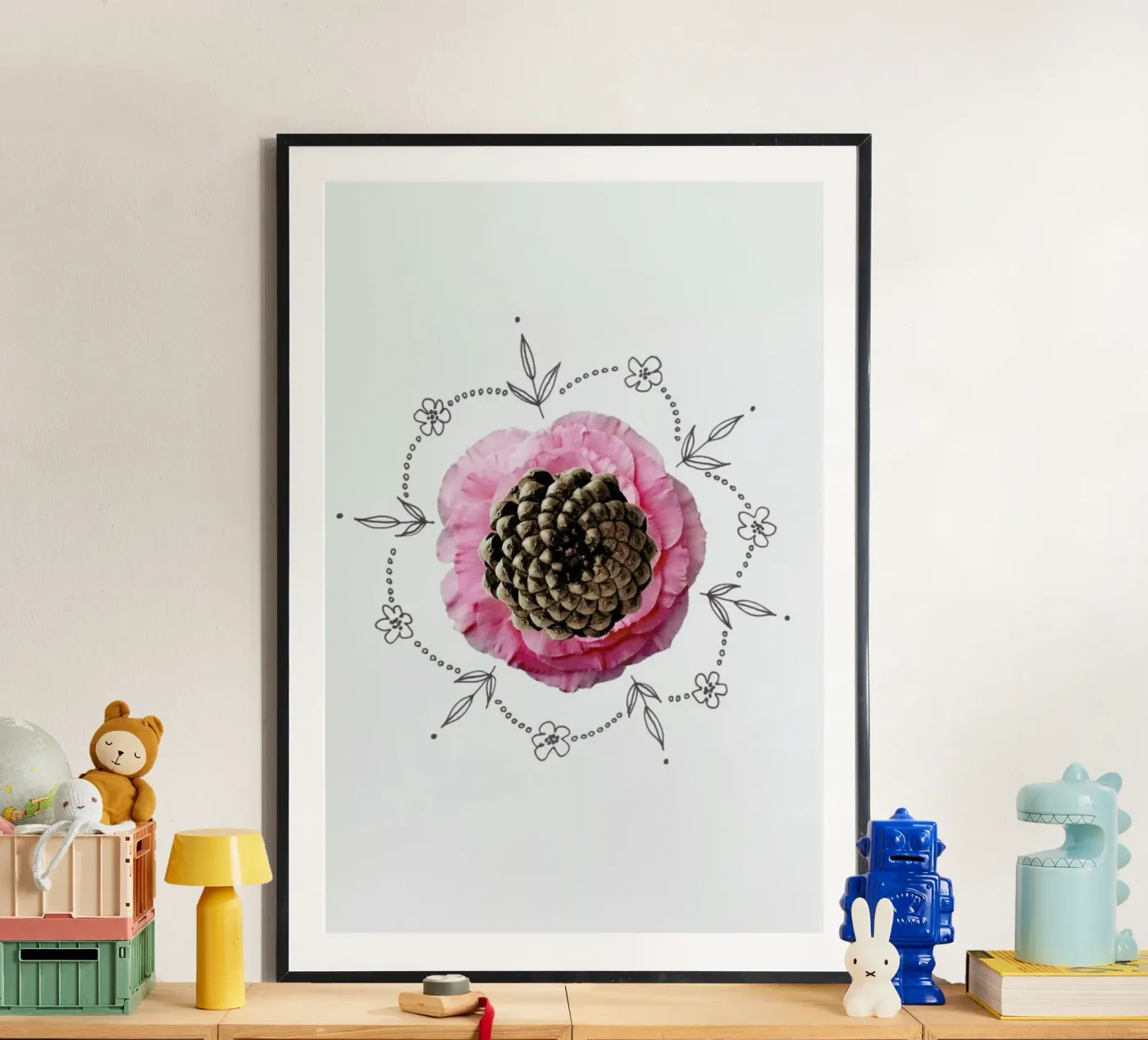 Pine Cone Collage poster da Miles of Light