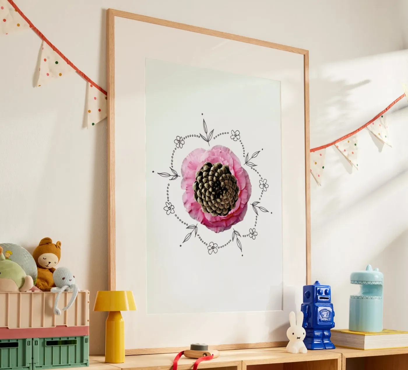 Pine Cone Collage poster da Miles of Light