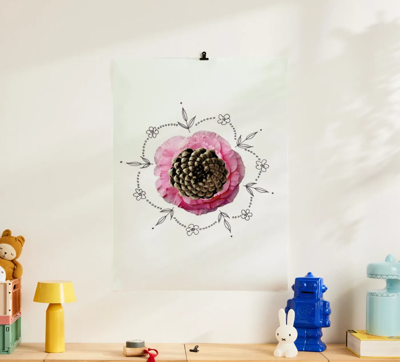 Pine Cone Collage poster da Miles of Light