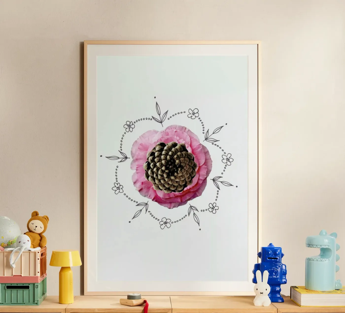 Pine Cone Collage poster da Miles of Light