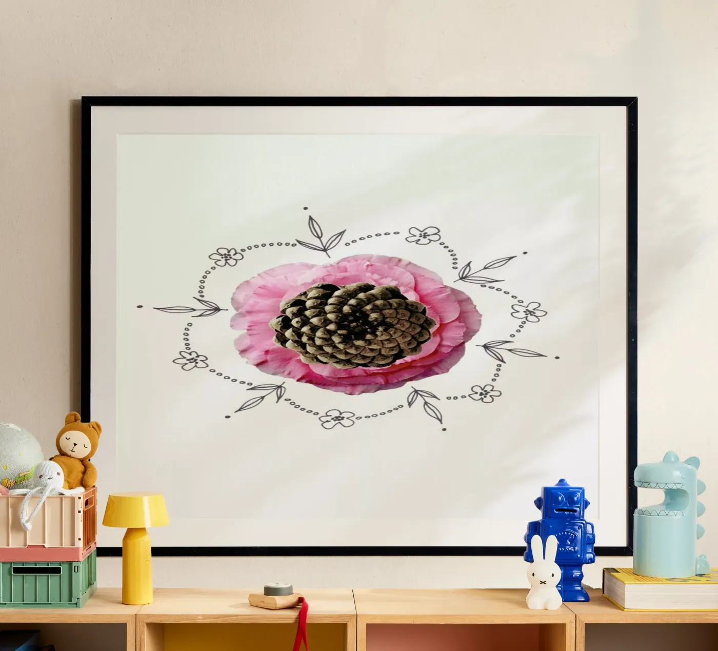 Pine Cone Collage poster da Miles of Light