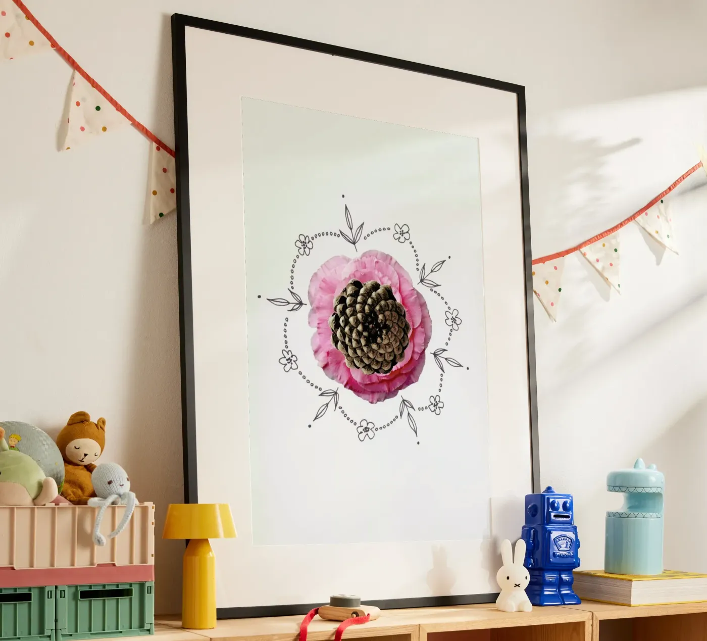 Pine Cone Collage poster da Miles of Light