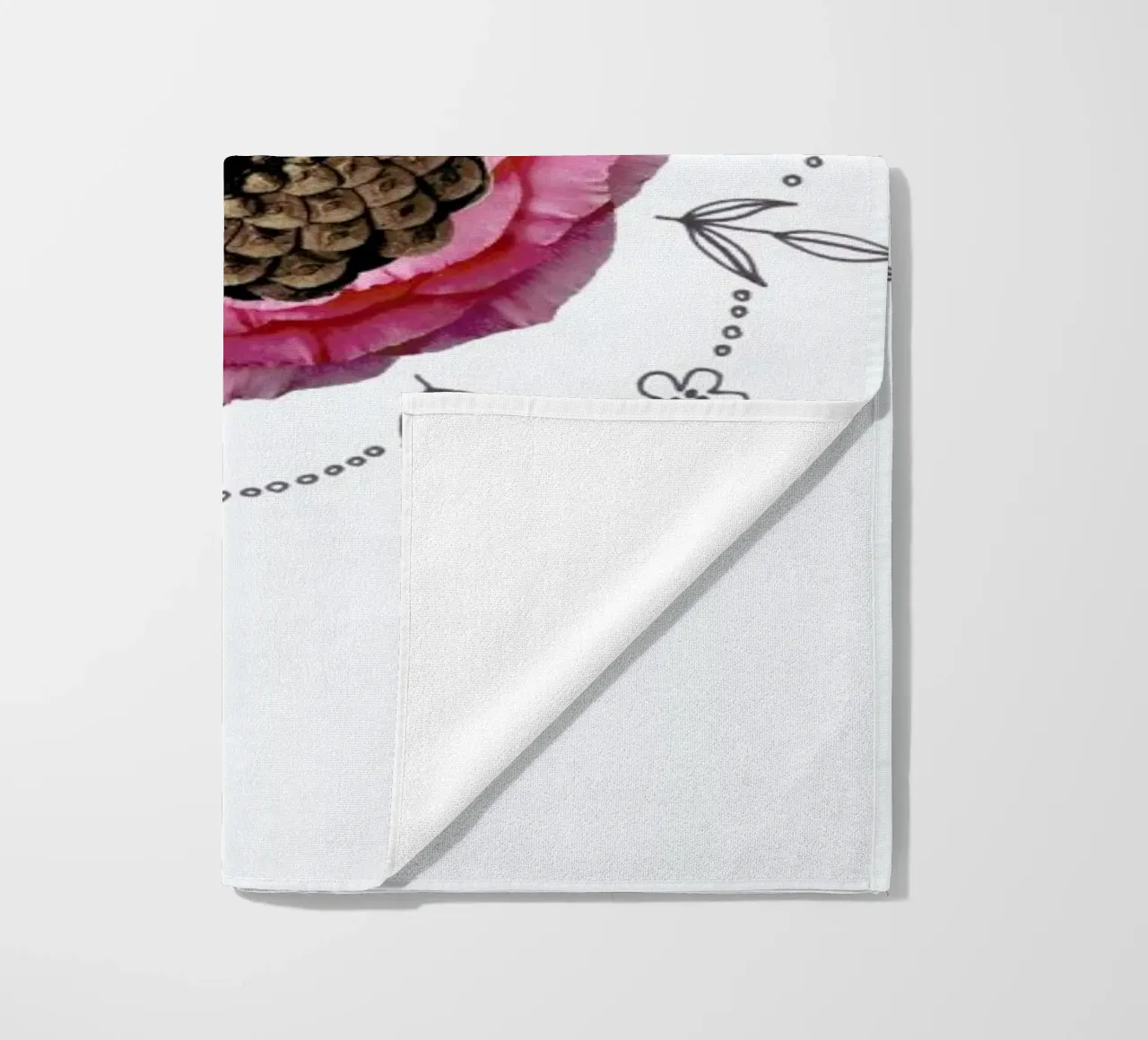 Pine Cone Collage telo mare da Miles of Light