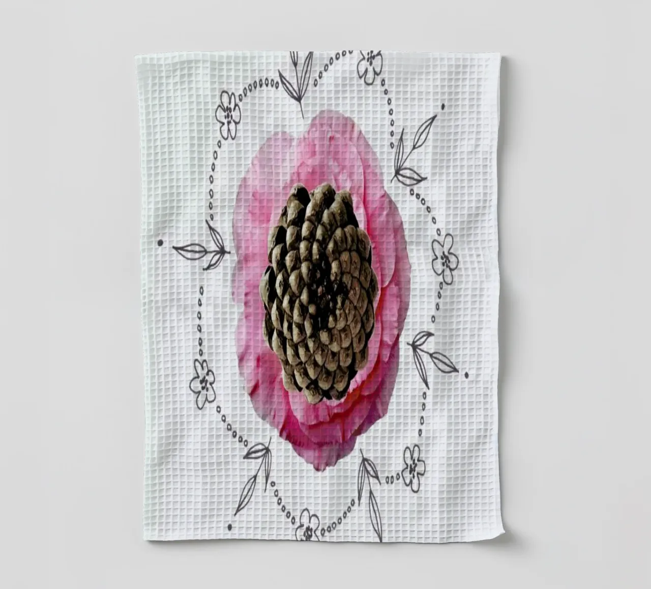 Pine Cone Collage canovaccio da cucina da Miles of Light