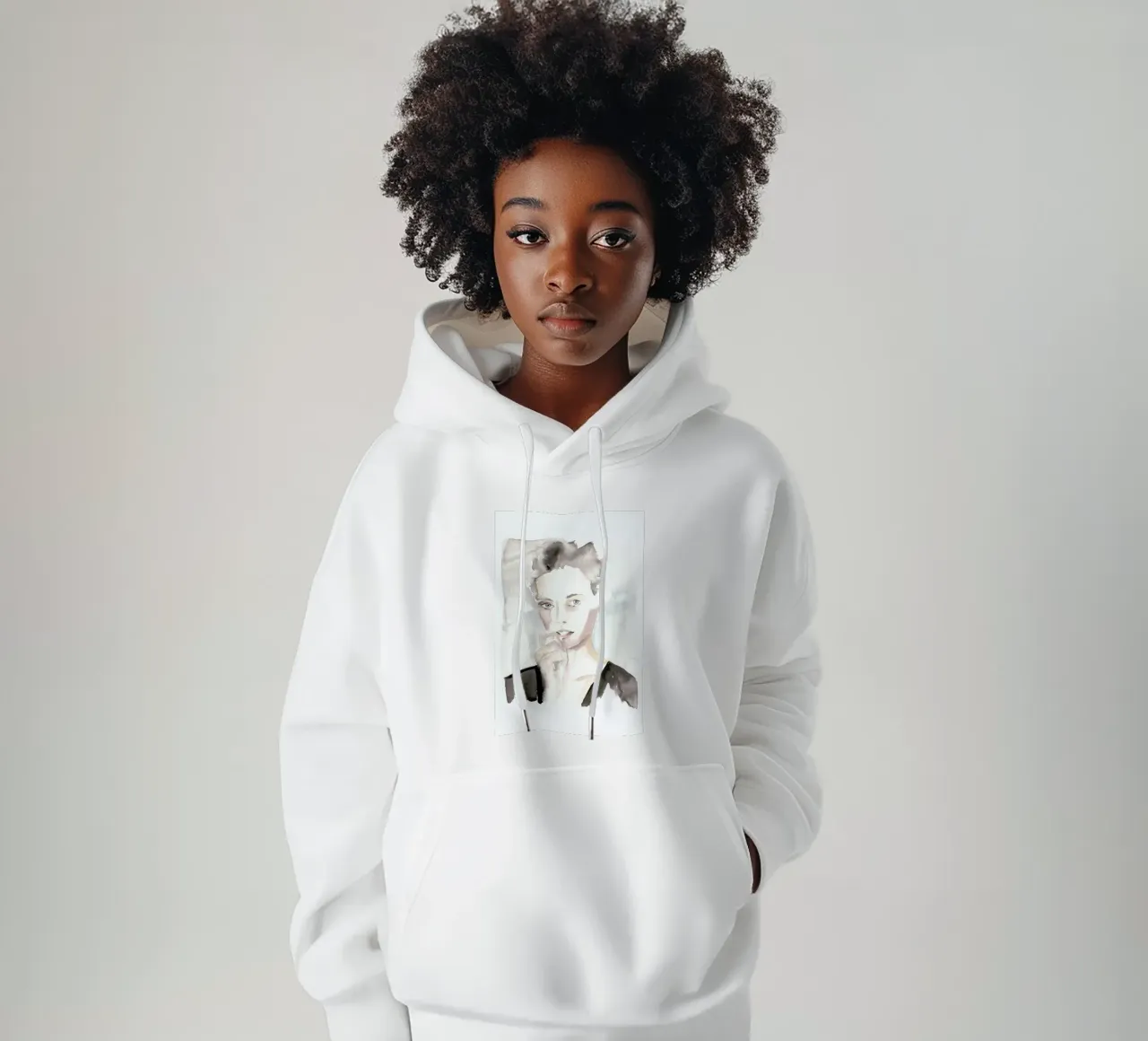 With A Side Of Fries felpa con cappuccio da Victoria Verbaan