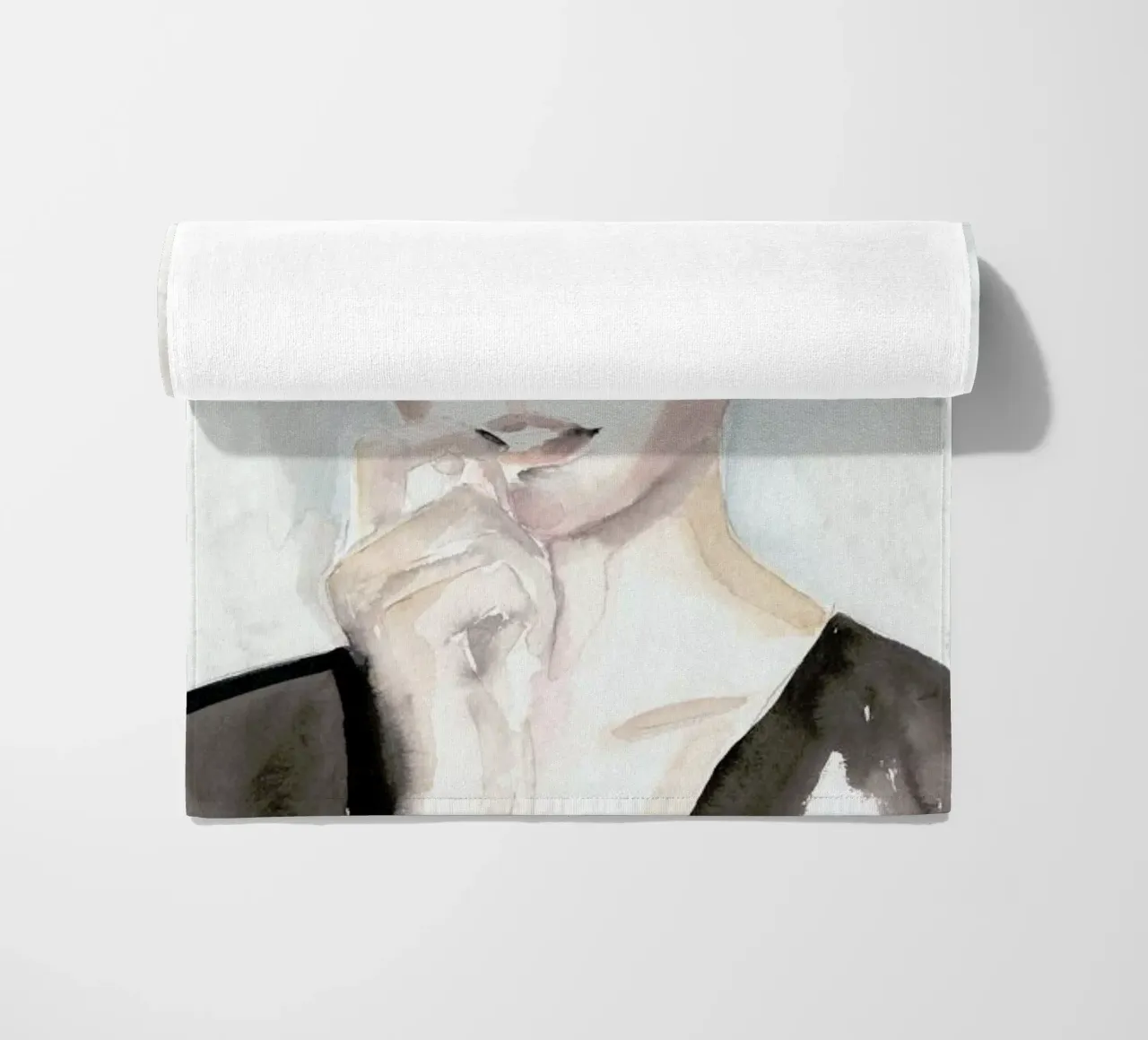 With A Side Of Fries beach towel by Victoria Verbaan