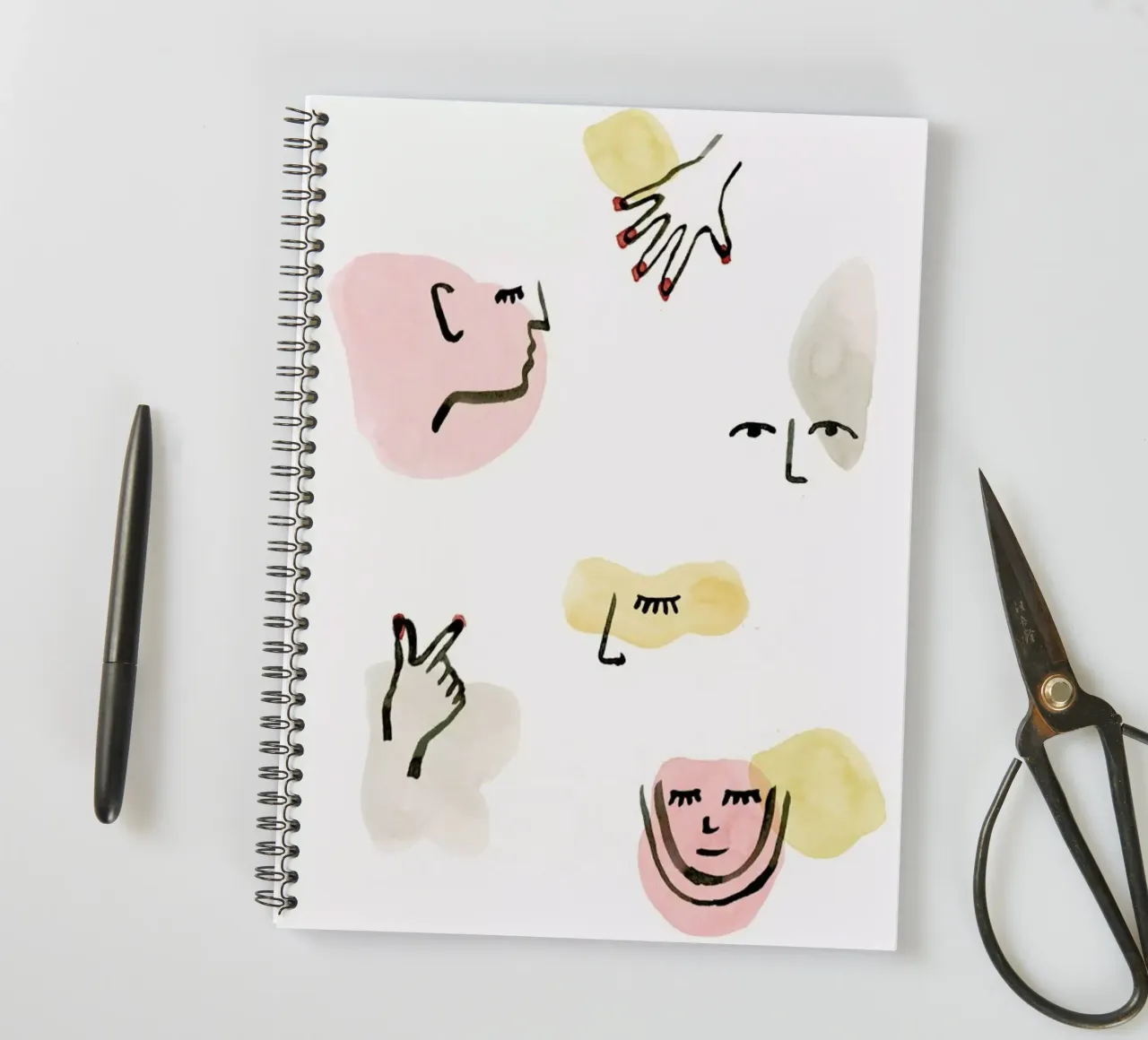 Nobody spiral notebook by Farina Kuklinski