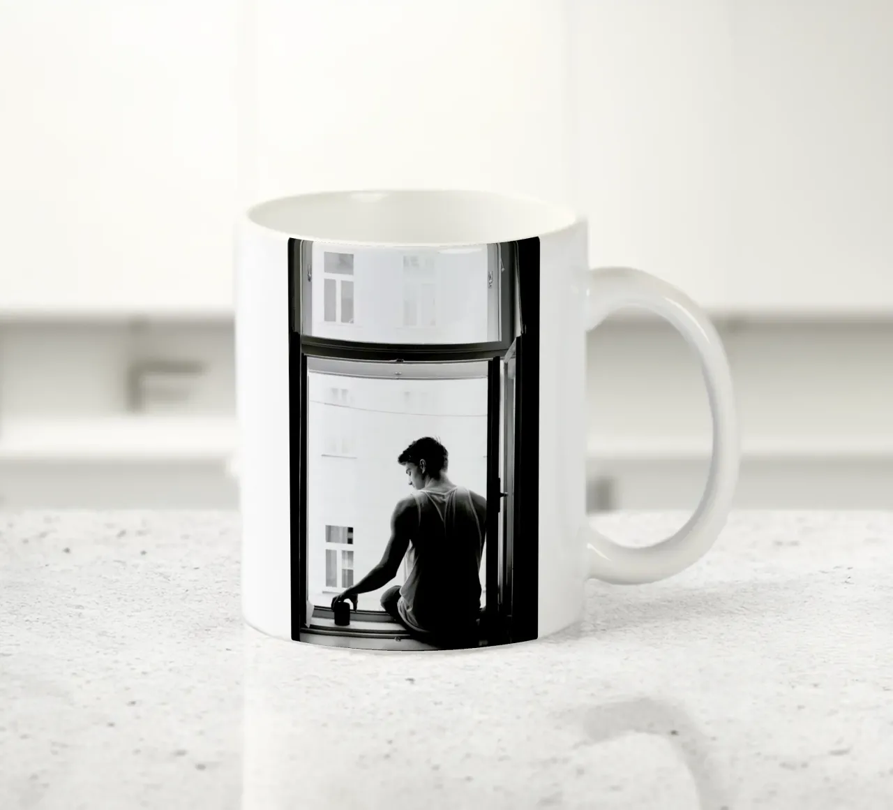 Improvisierter Balkon tazza in ceramica da Picture On The Fridge
