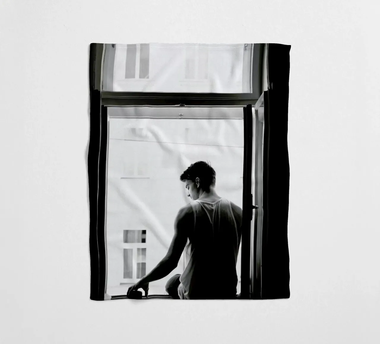 Improvisierter Balkon coperta in pile da Picture On The Fridge