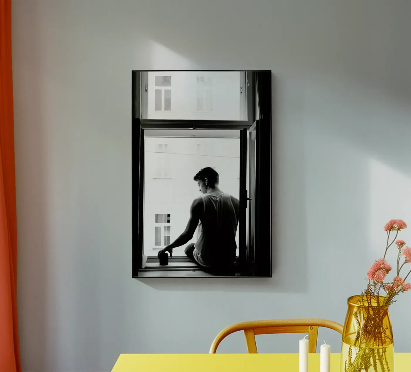 Improvisierter Balkon acryl van Picture On The Fridge