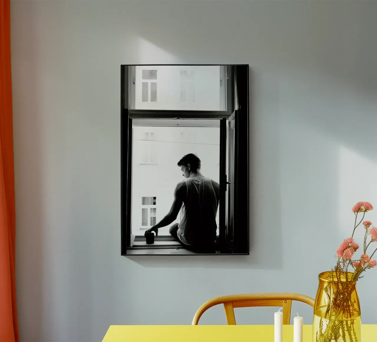 Improvisierter Balkon plexiglass da Picture On The Fridge