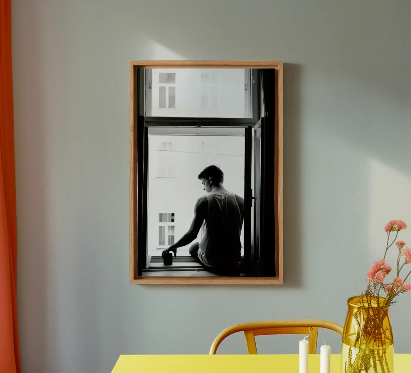 Improvisierter Balkon tela da Picture On The Fridge