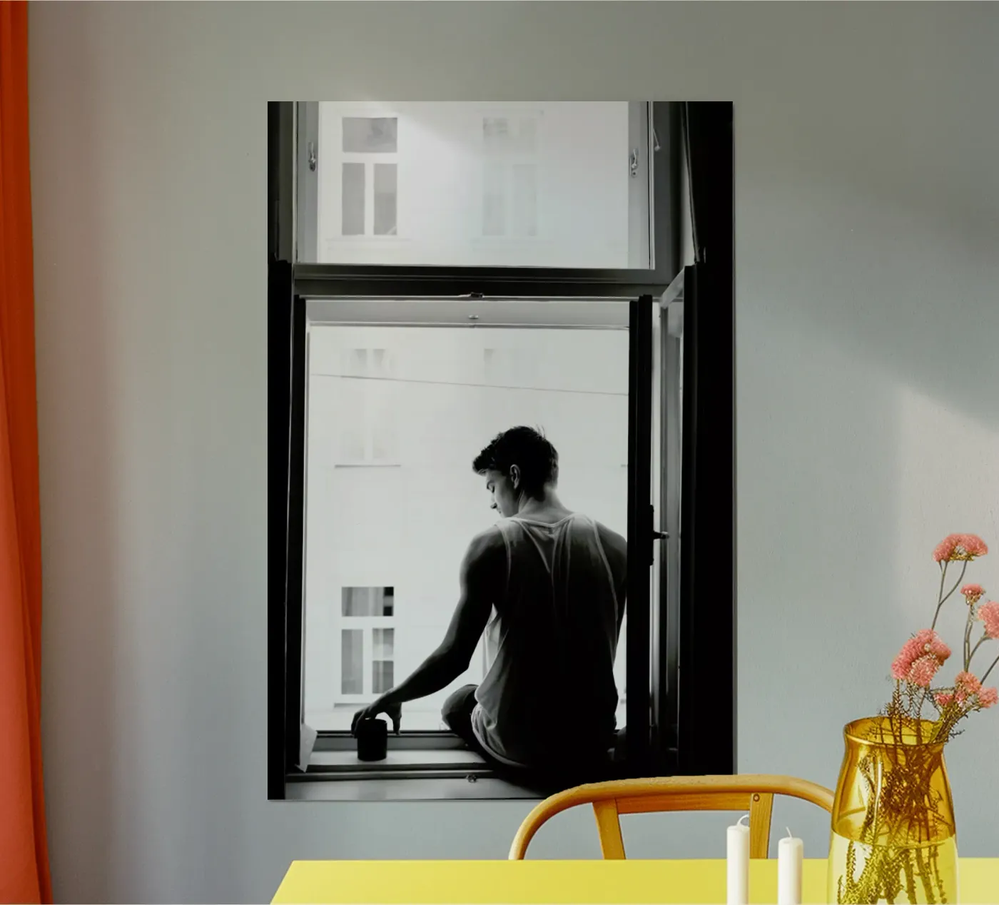 Improvisierter Balkon poster da Picture On The Fridge