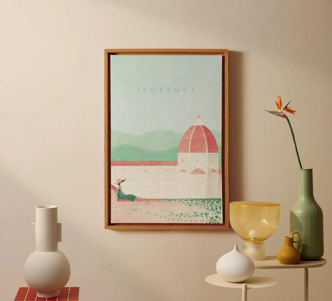 Florence tela con Cornice a cassetta da Henry Rivers