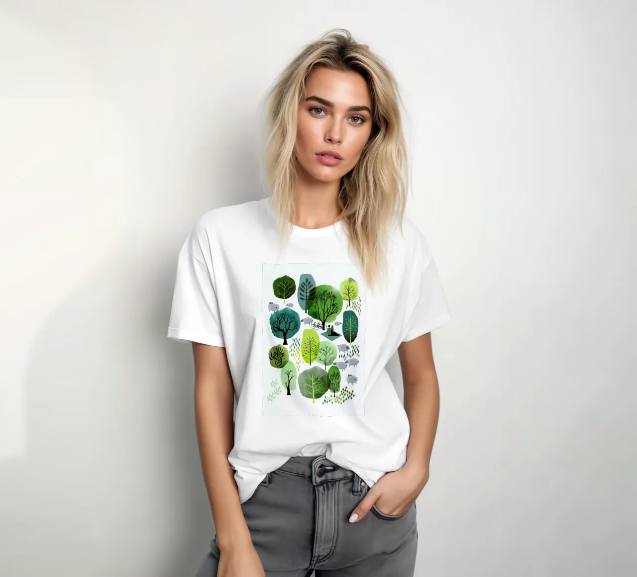 Spring Forest t-shirt van Little Flourishes