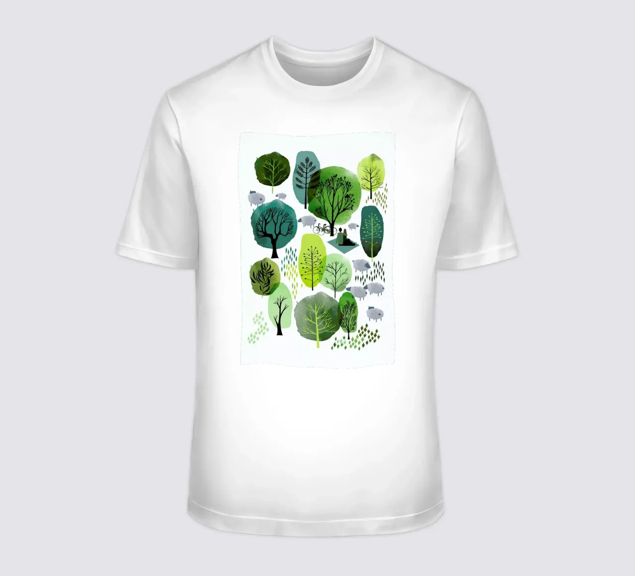 Spring Forest t-shirt van Little Flourishes