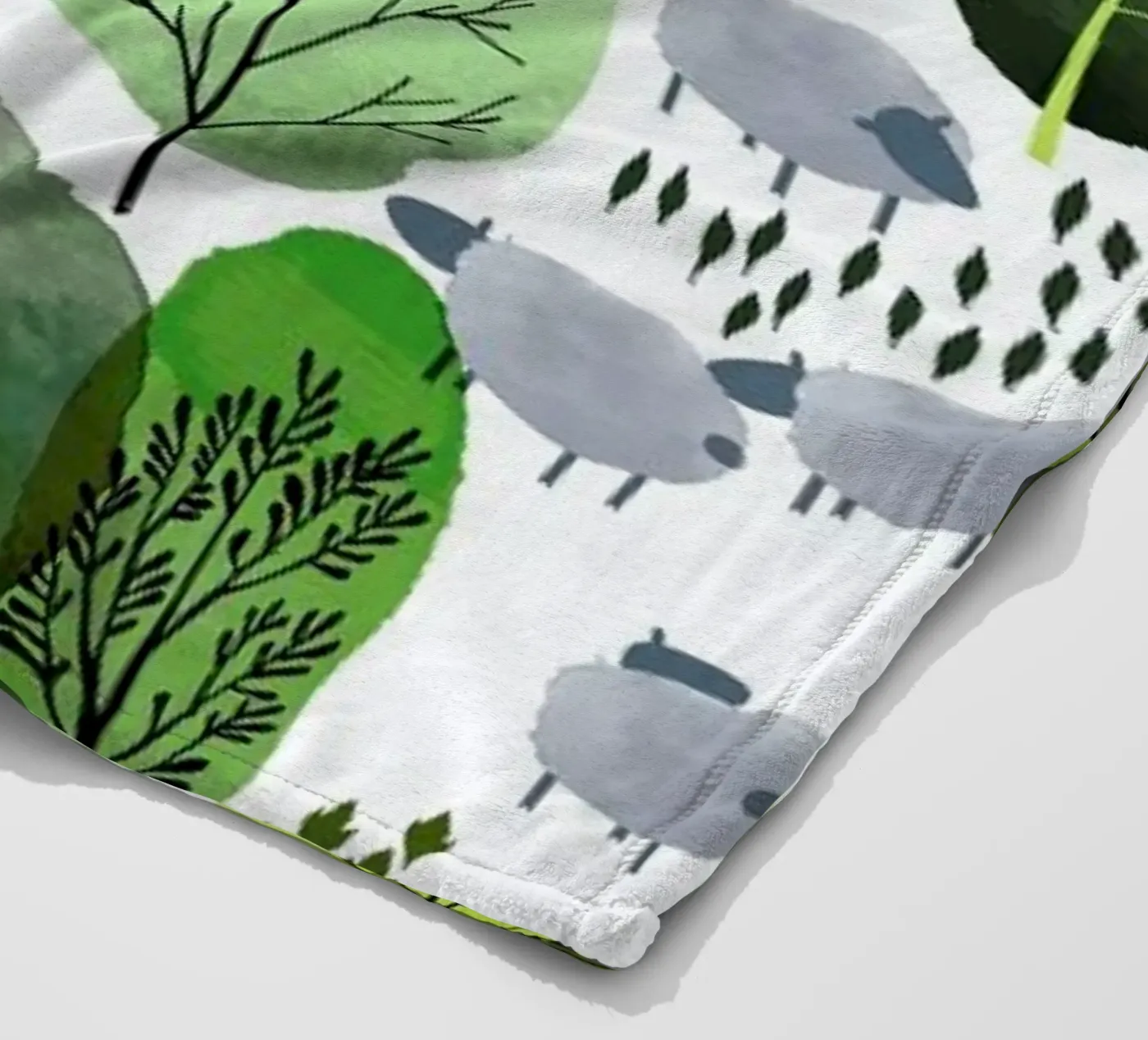Spring Forest fleece blanket by Little Flourishes