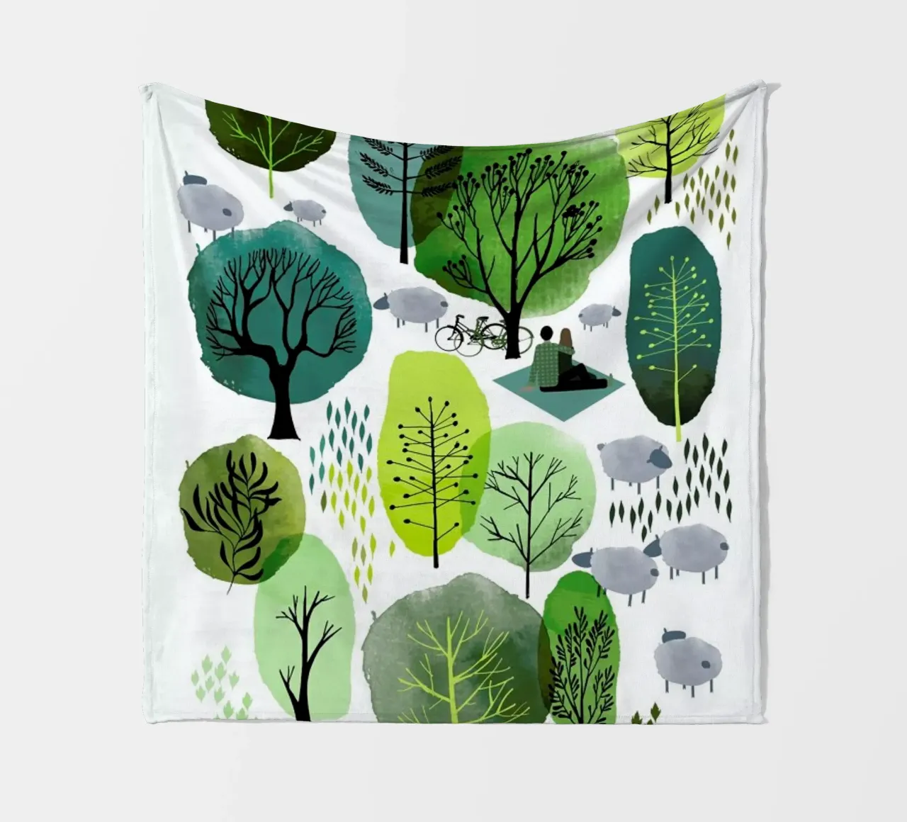 Spring Forest coperta in pile da Little Flourishes