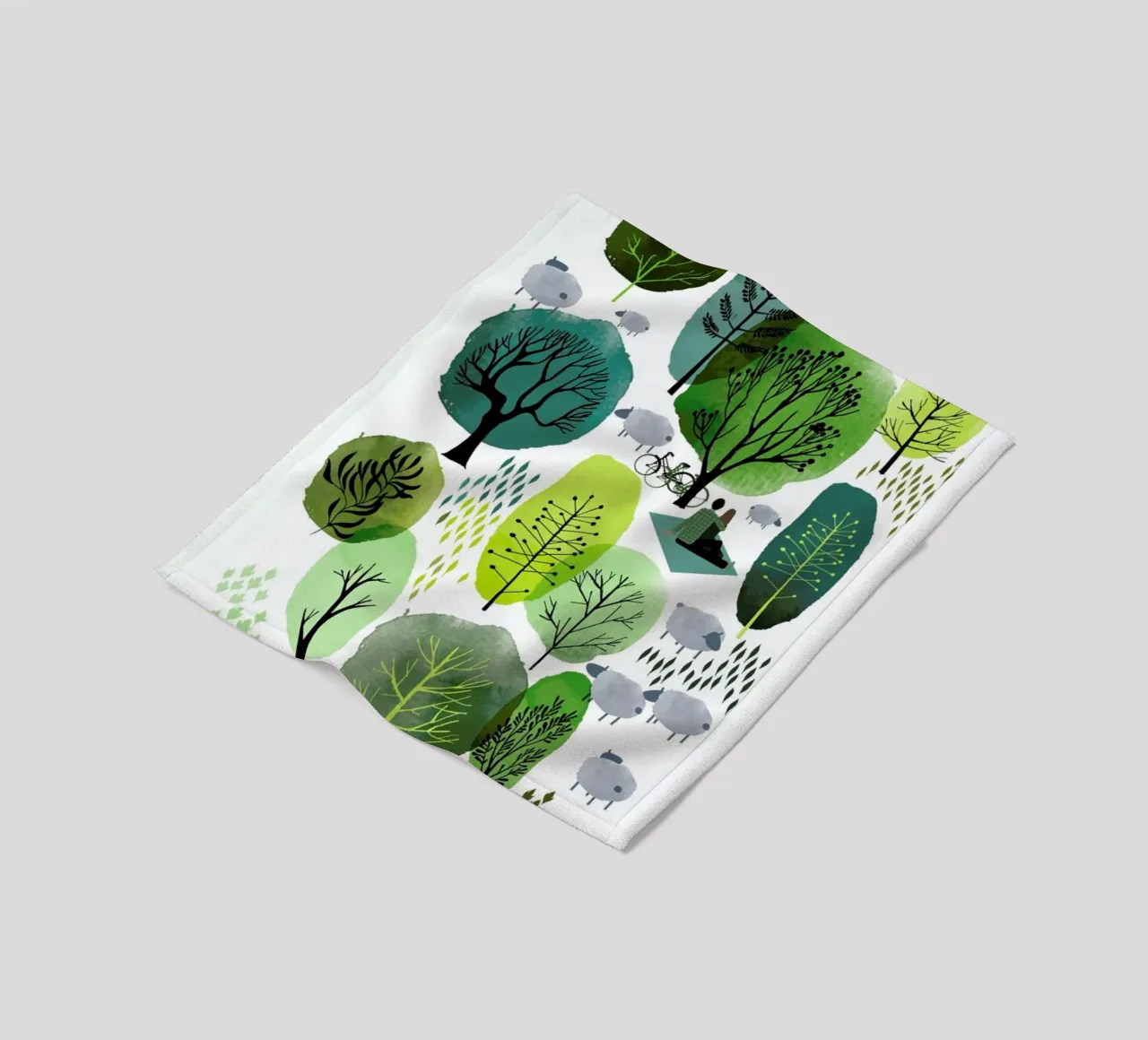 Spring Forest coperta in pile da Little Flourishes