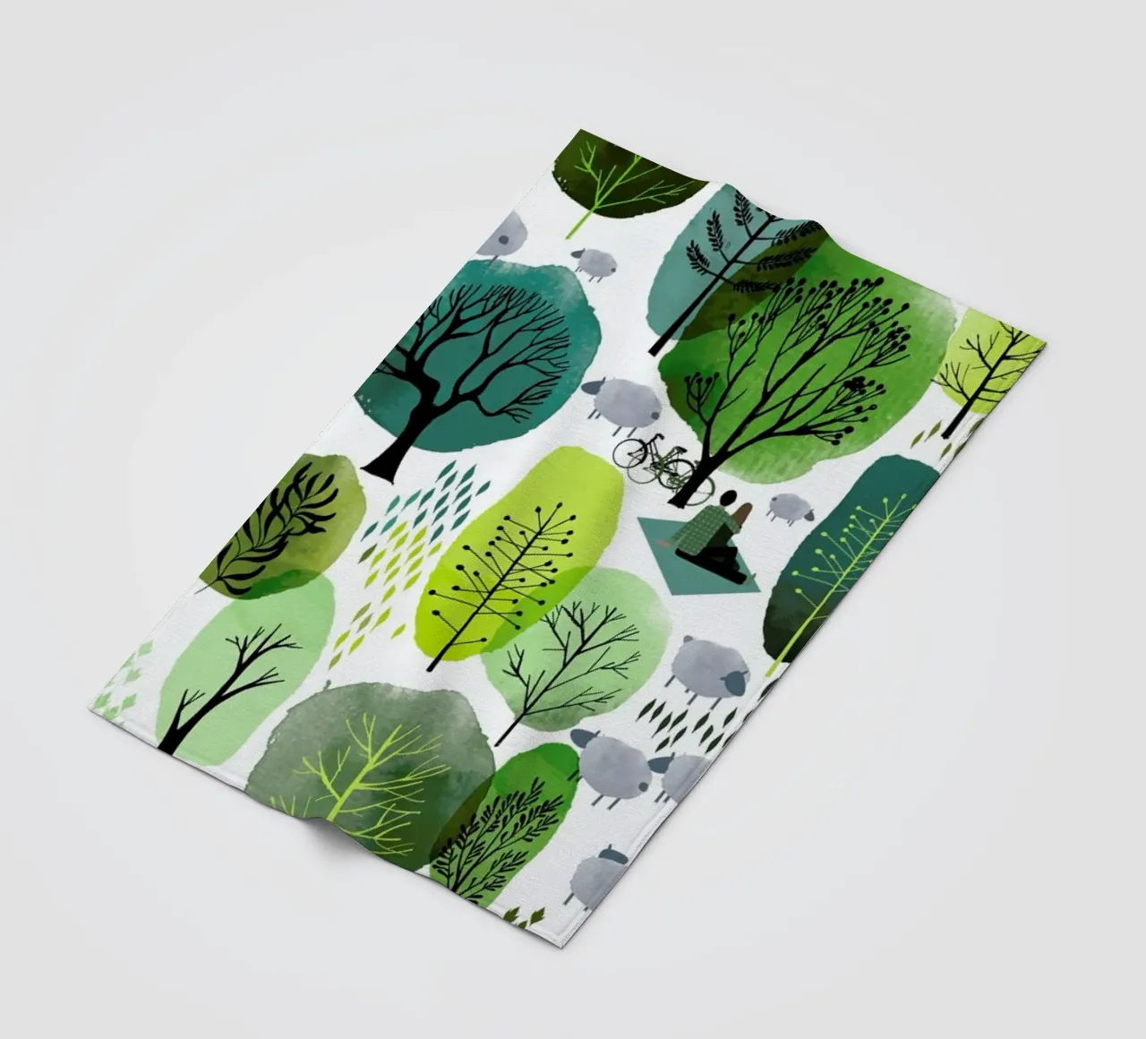 Spring Forest coperta in pile da Little Flourishes