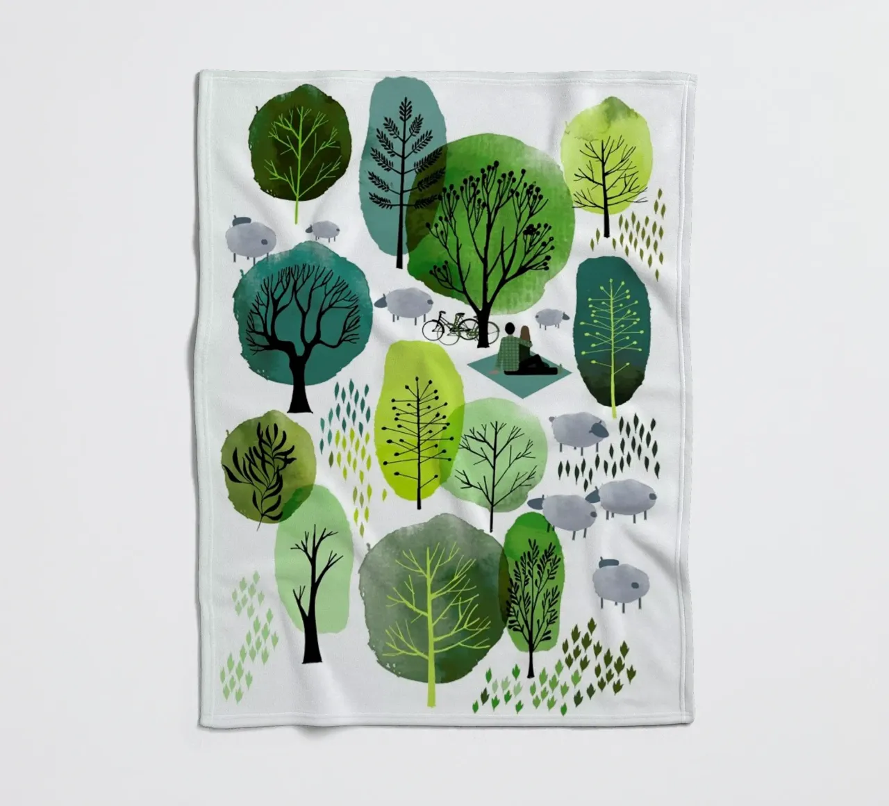 Spring Forest Fleecedecke von Little Flourishes
