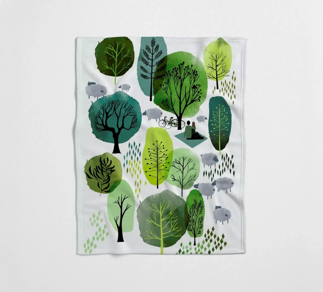 Spring Forest coperta in pile da Little Flourishes