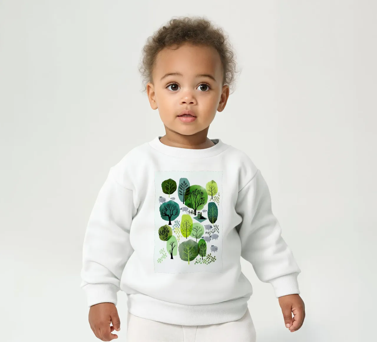 Spring Forest Baby Sweatshirt von Little Flourishes