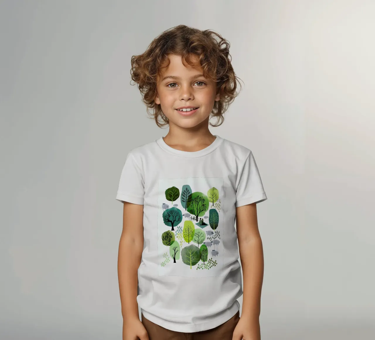 Spring Forest t-shirt bambini da Little Flourishes