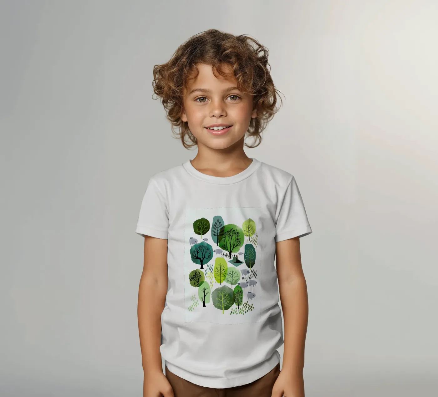 Spring Forest t-shirt bambini da Little Flourishes