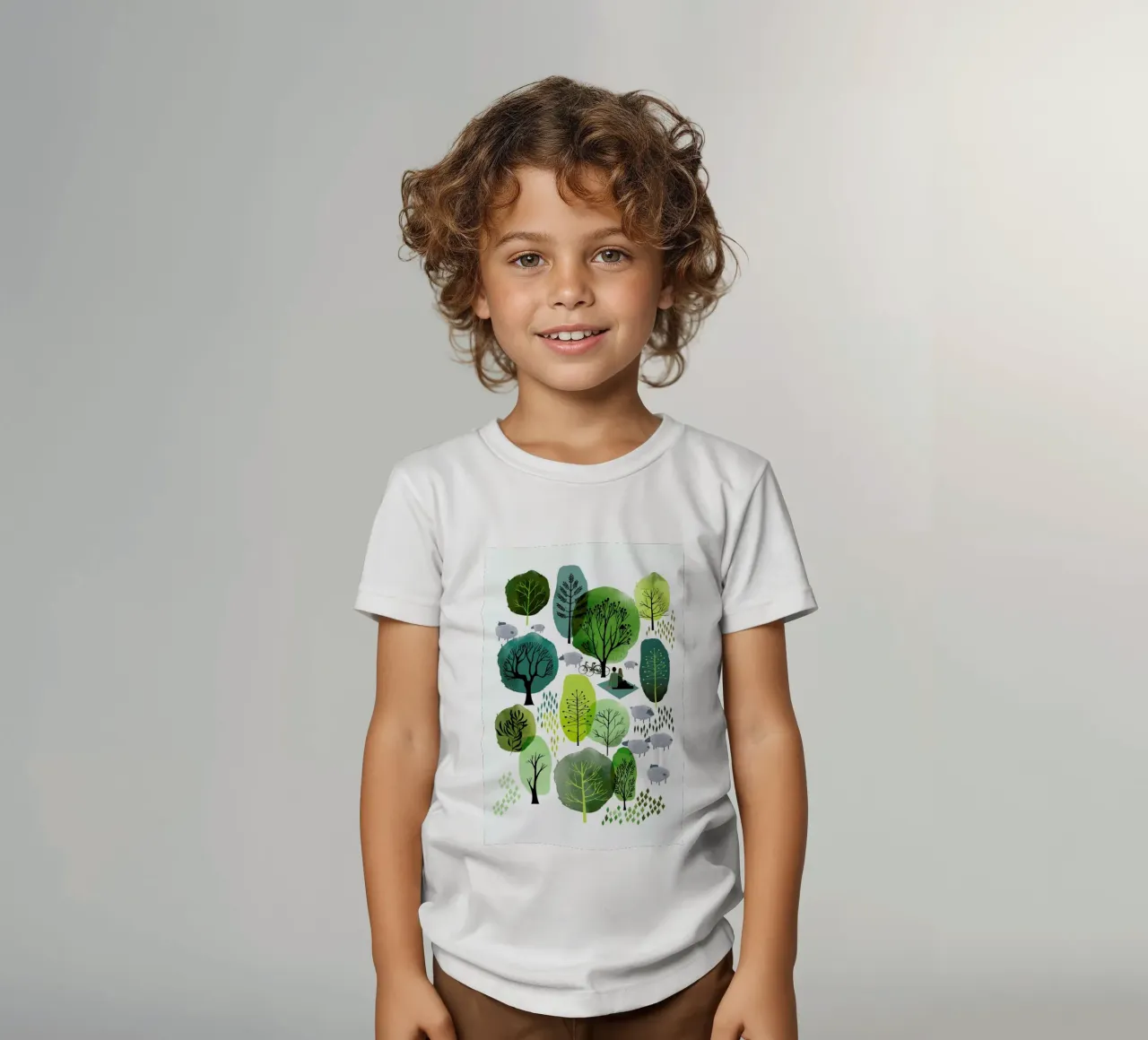 Spring Forest t-shirt bambini da Little Flourishes