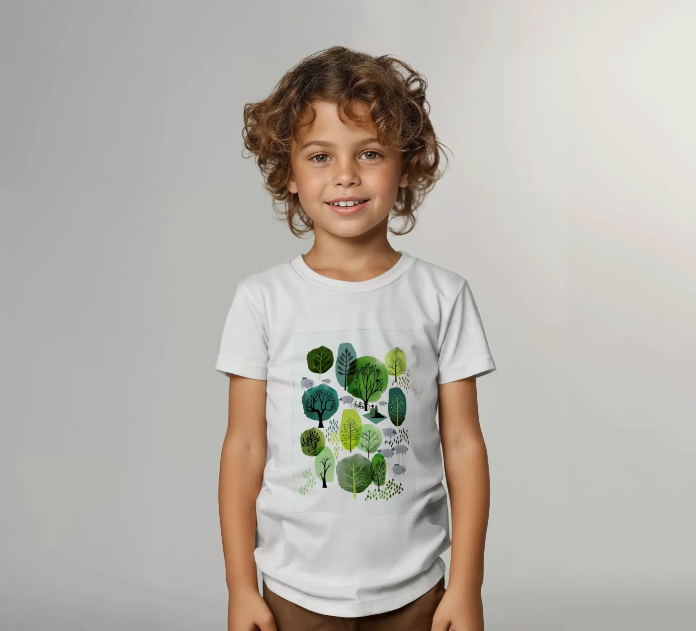 Spring Forest t-shirt bambini da Little Flourishes