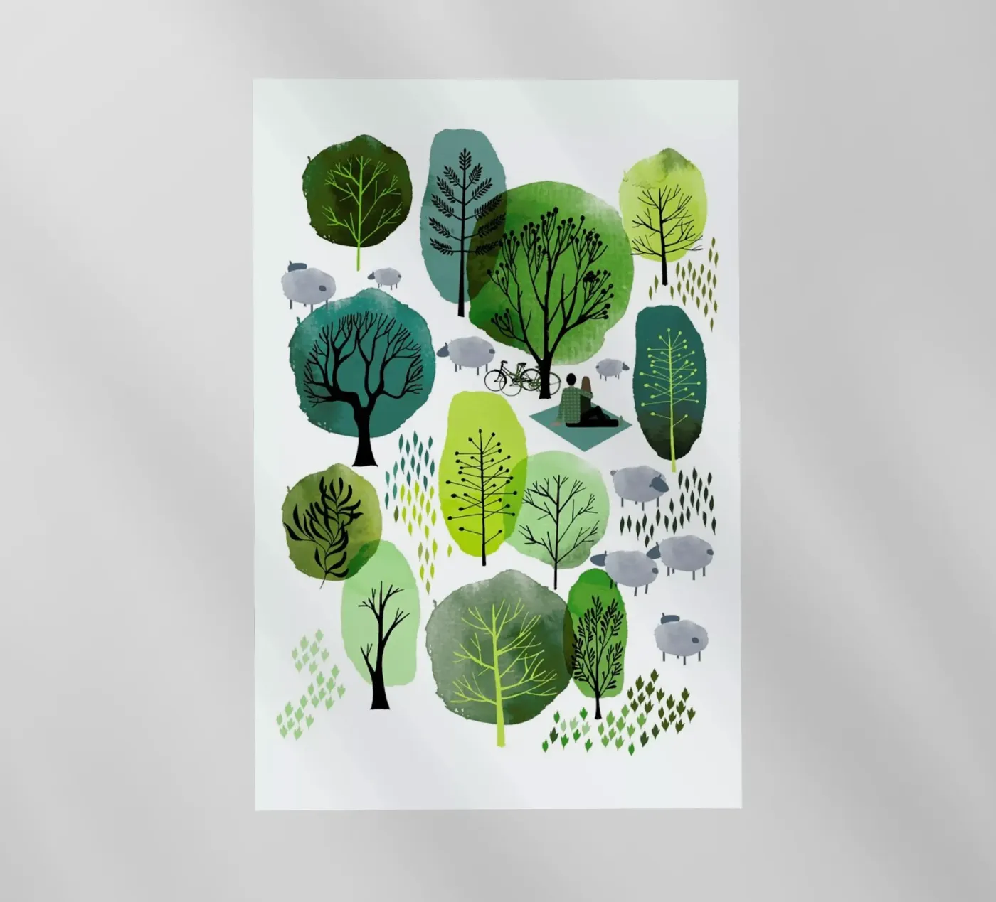 Spring Forest backlit folie van Little Flourishes