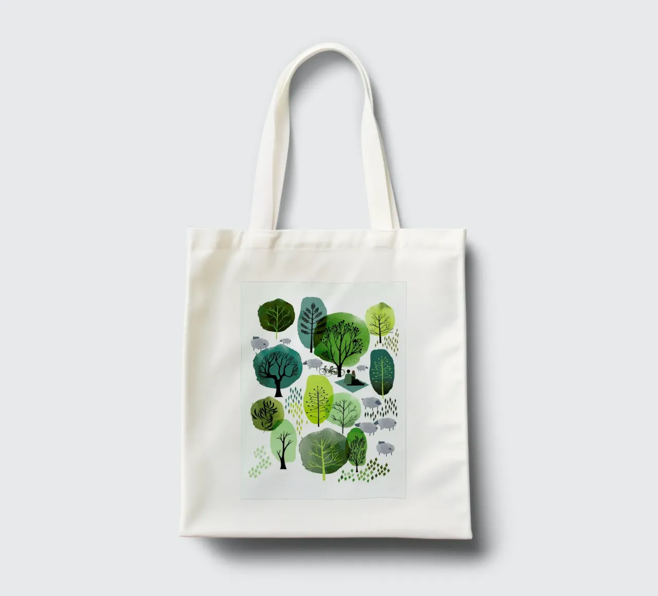 Spring Forest tote bag by Little Flourishes