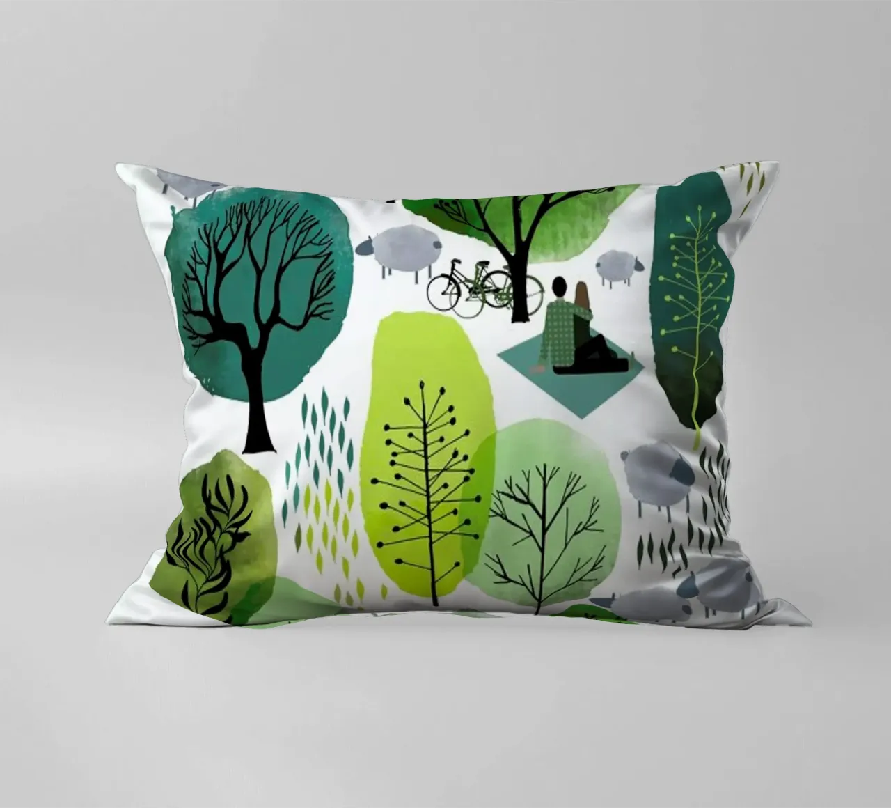 Spring Forest Kissen von Little Flourishes