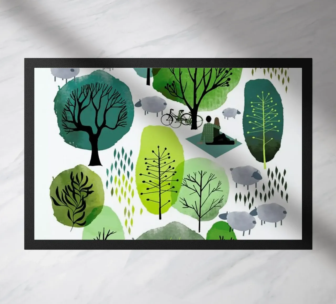 Spring Forest Fußmatte von Little Flourishes
