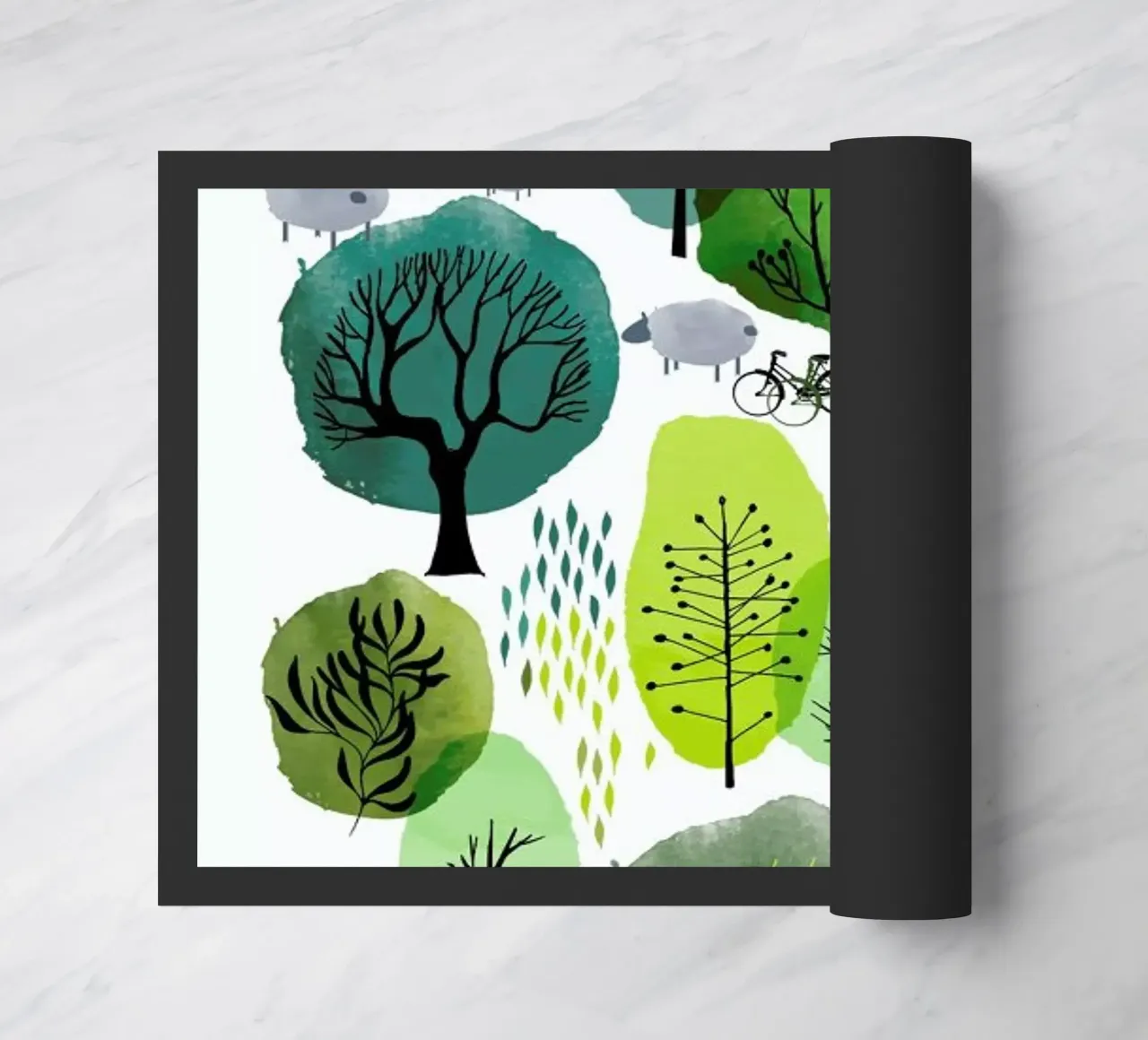 Spring Forest Fußmatte von Little Flourishes