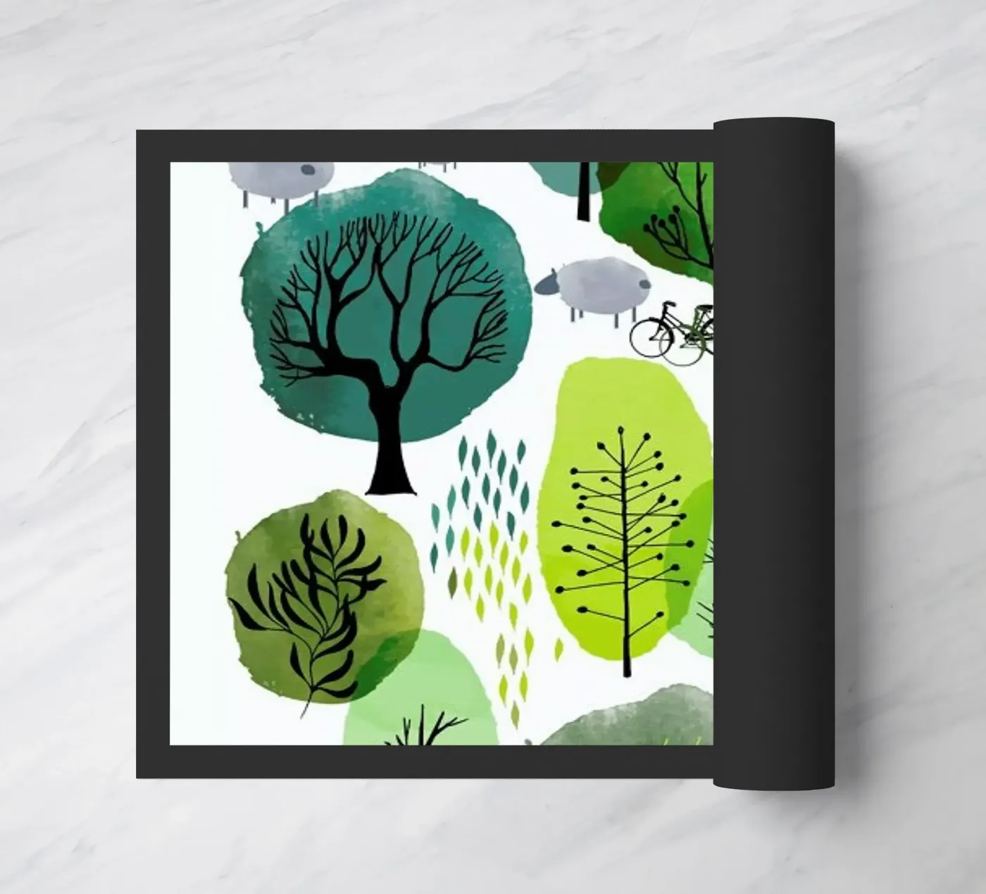 Spring Forest doormat by Little Flourishes