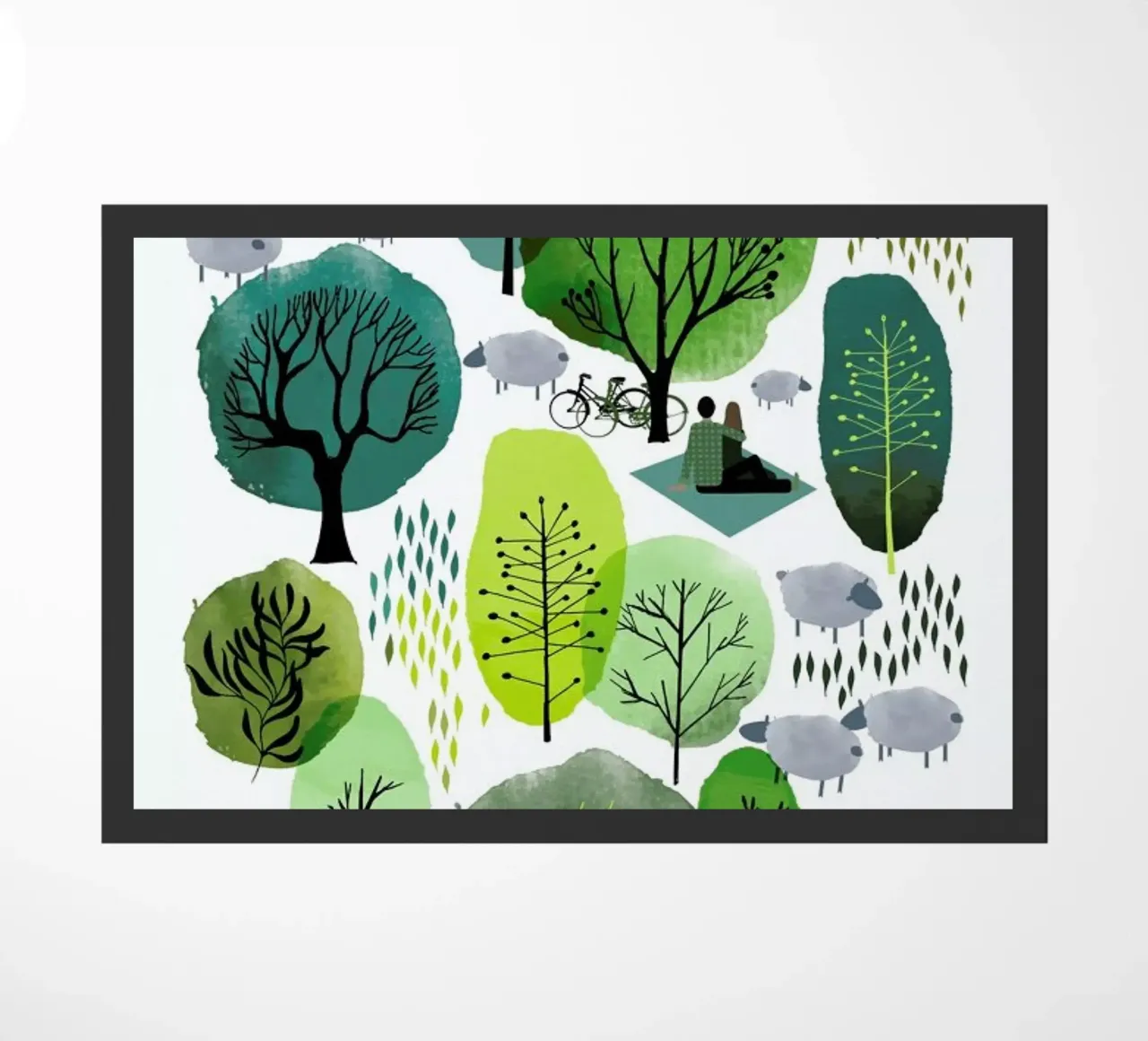 Spring Forest Fußmatte von Little Flourishes