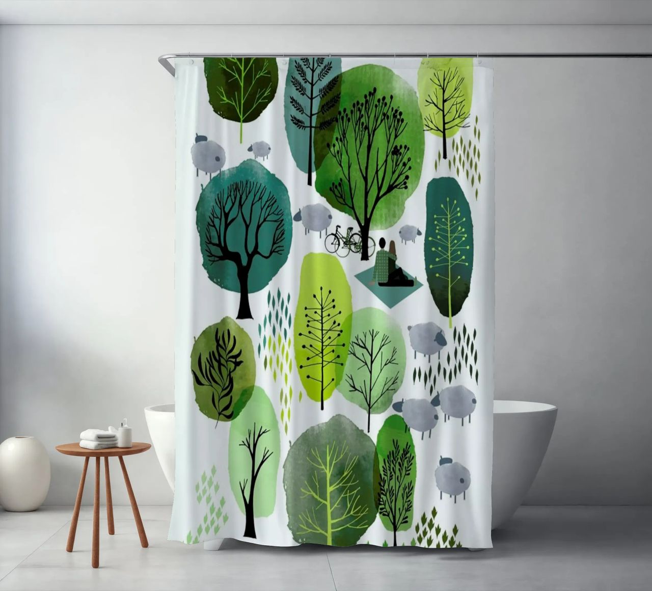 Spring Forest tenda da doccia da Little Flourishes