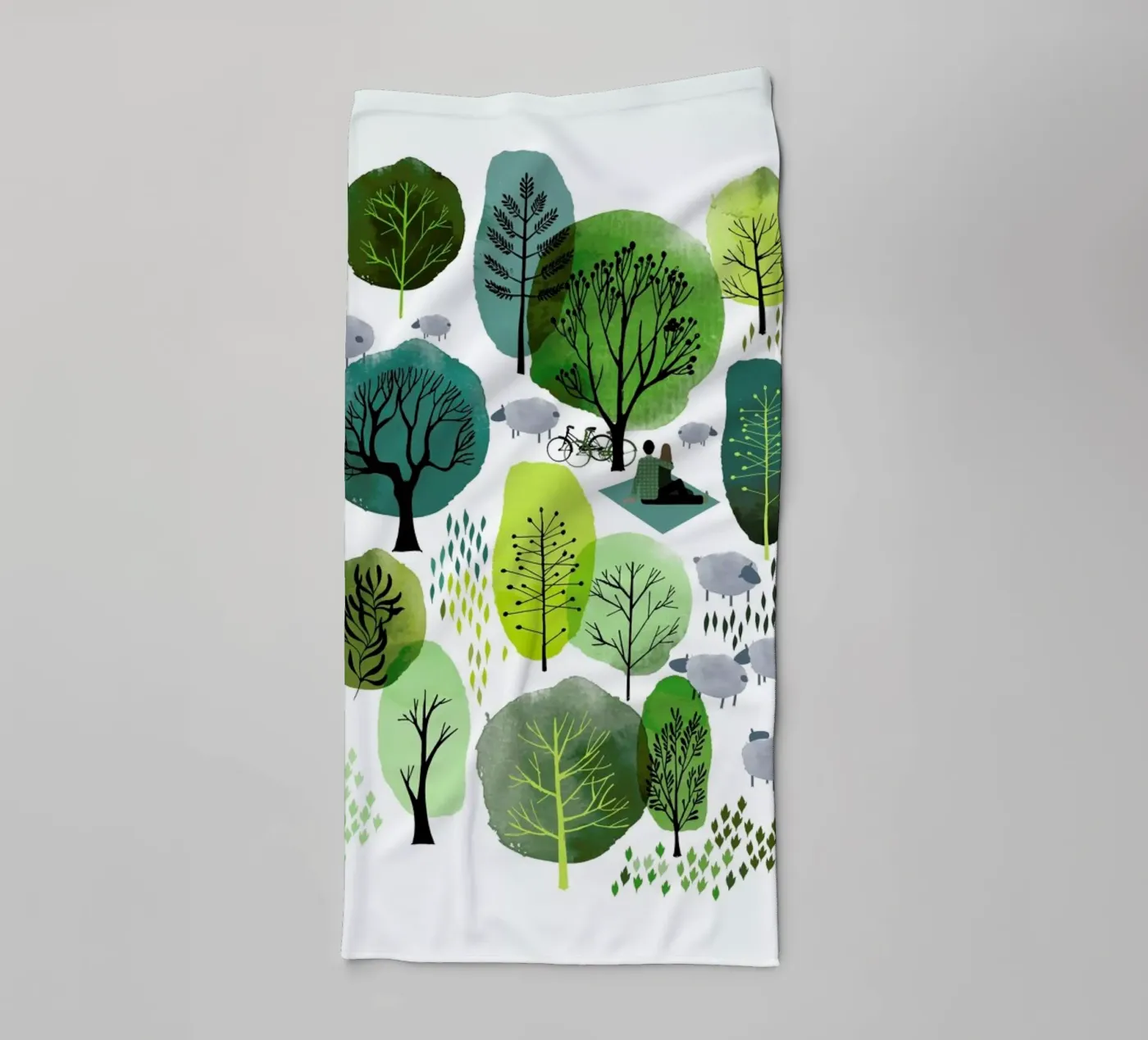 Spring Forest towel by Little Flourishes