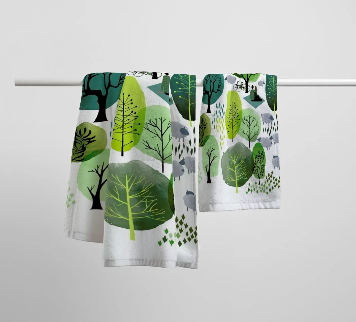 Spring Forest towel by Little Flourishes