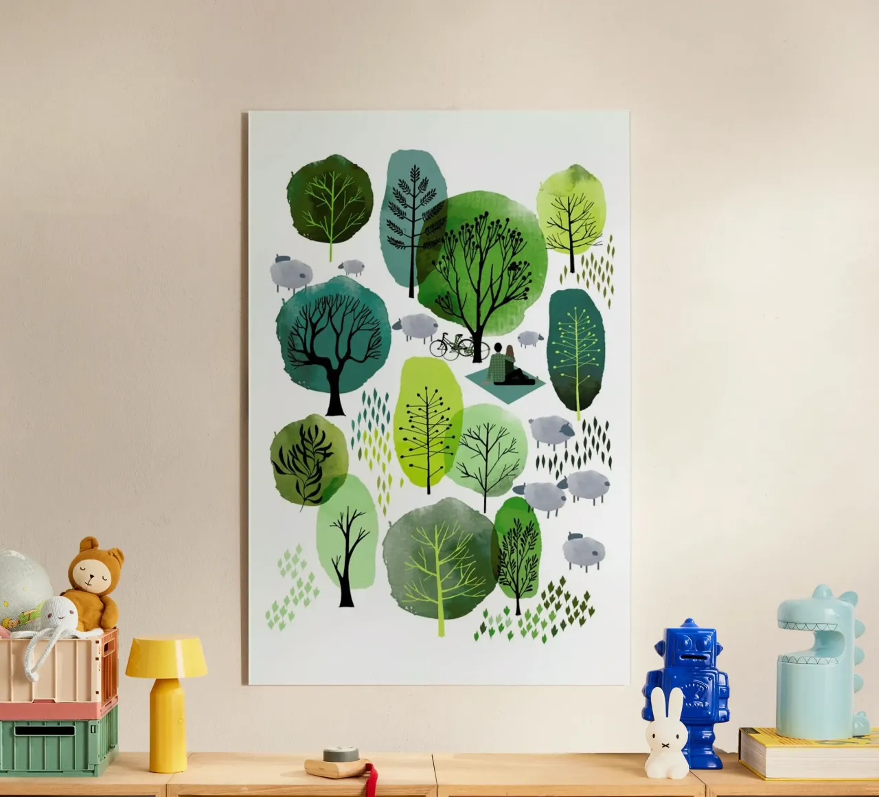 Spring Forest acrylic glass by Little Flourishes