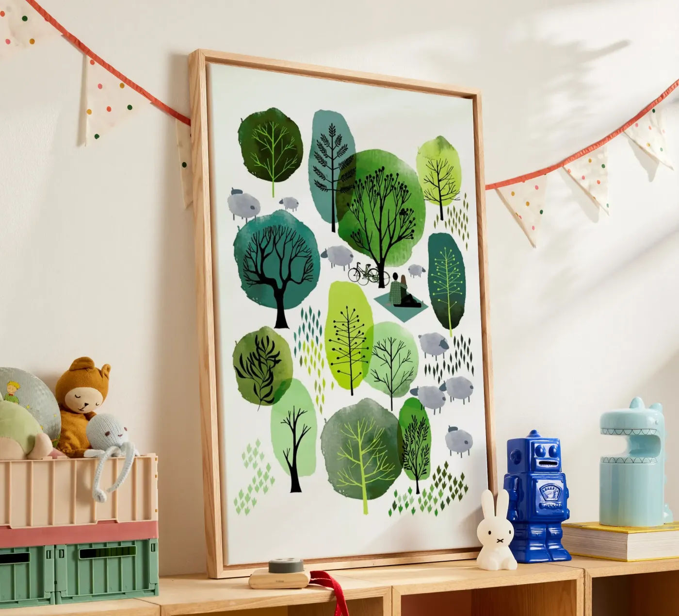 Spring Forest canvas by Little Flourishes