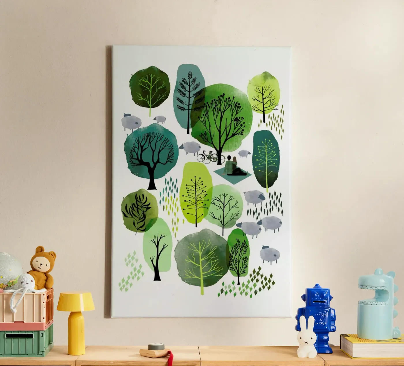 Spring Forest tela da Little Flourishes
